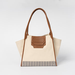 Cassis Tote Brown Accents